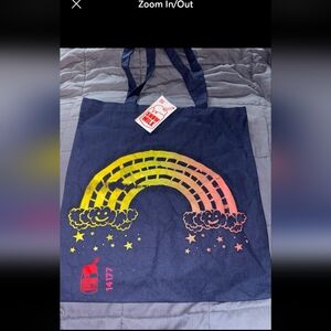New Snow Milk Reusable Cloth Tote Bag Rainbow